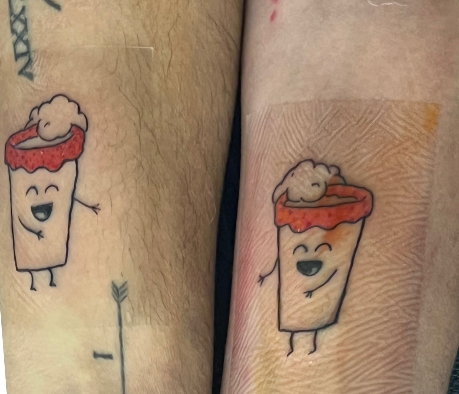 Beer couple tattoo