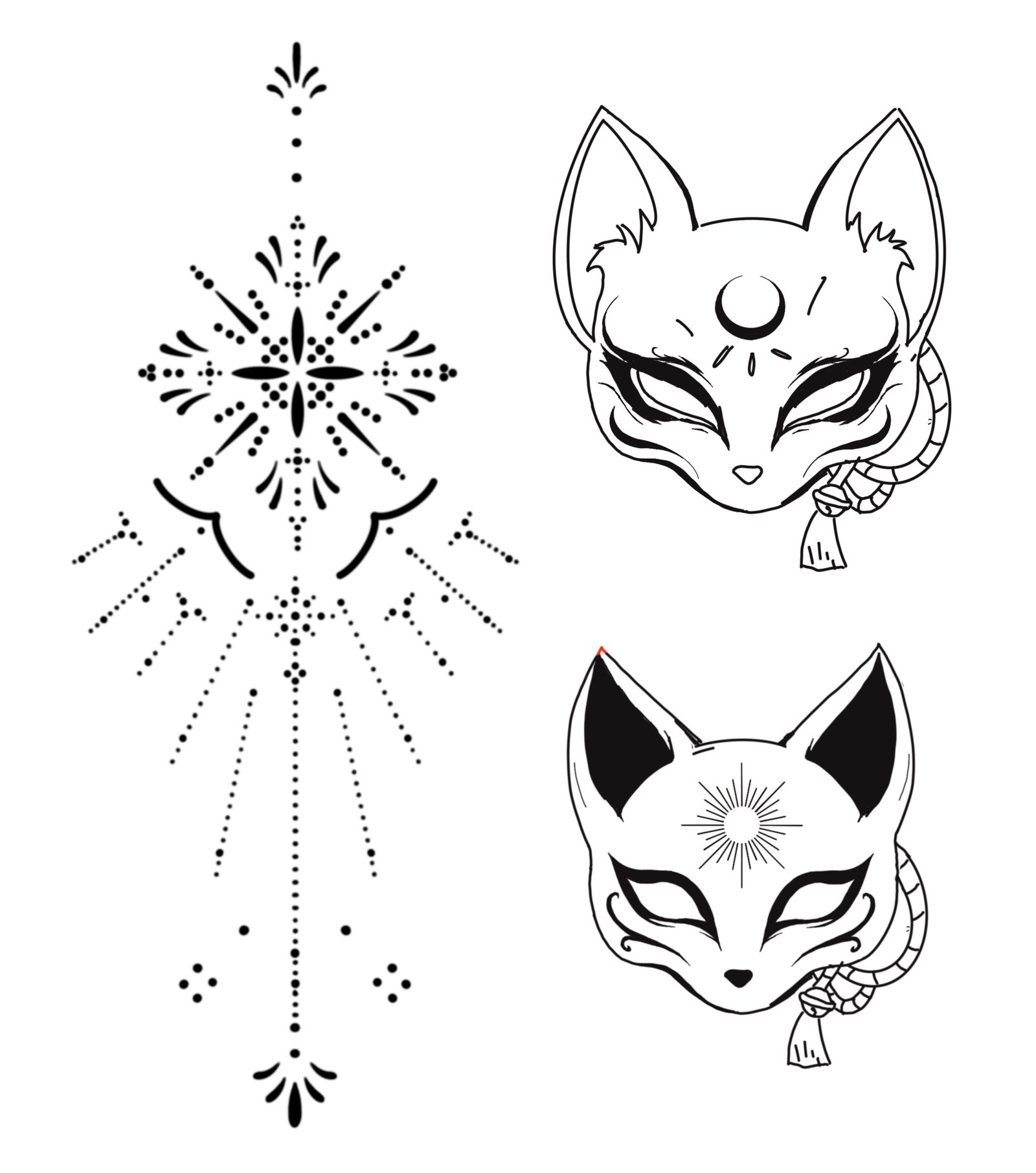 Sternum and Fox Masks